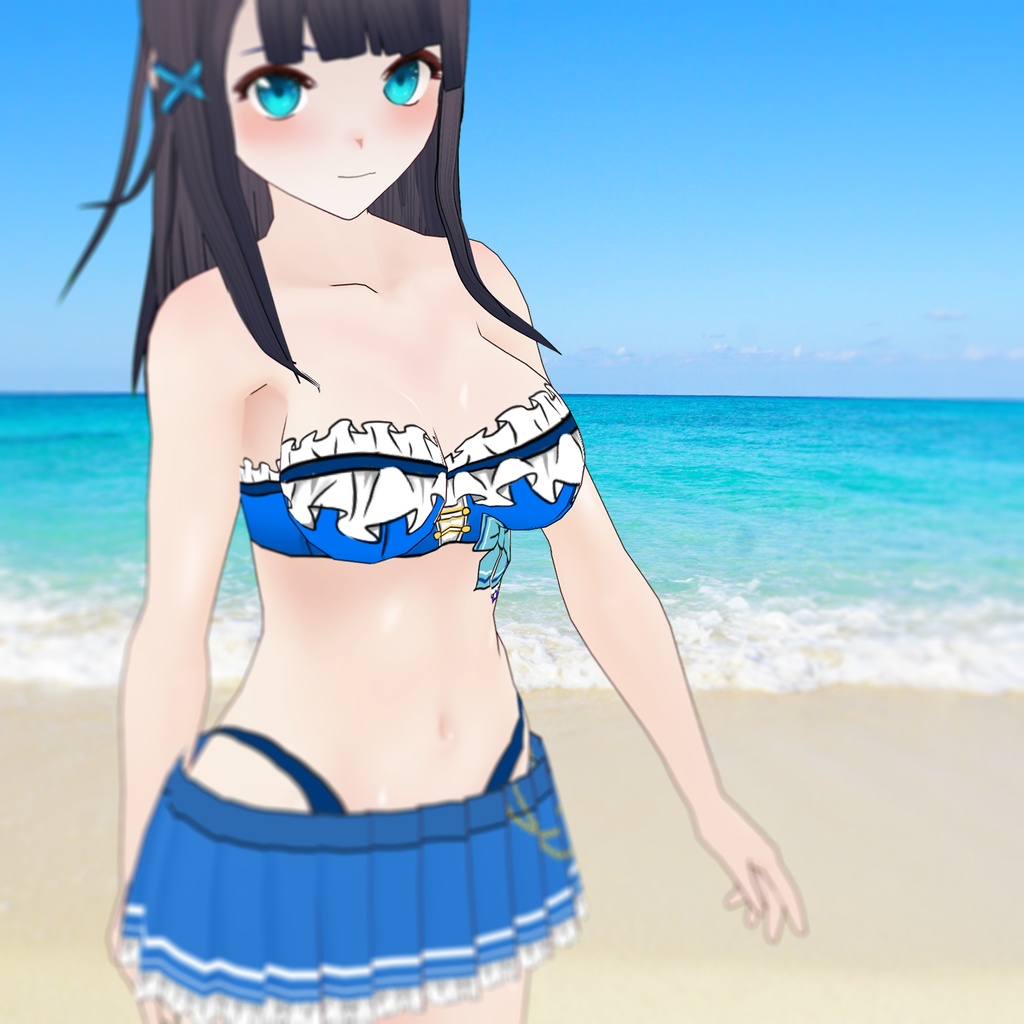 【VRoid】アイドル水着セット