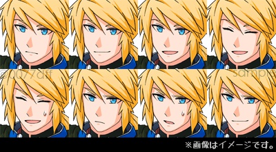 テンミリオン顔グラフィック素材