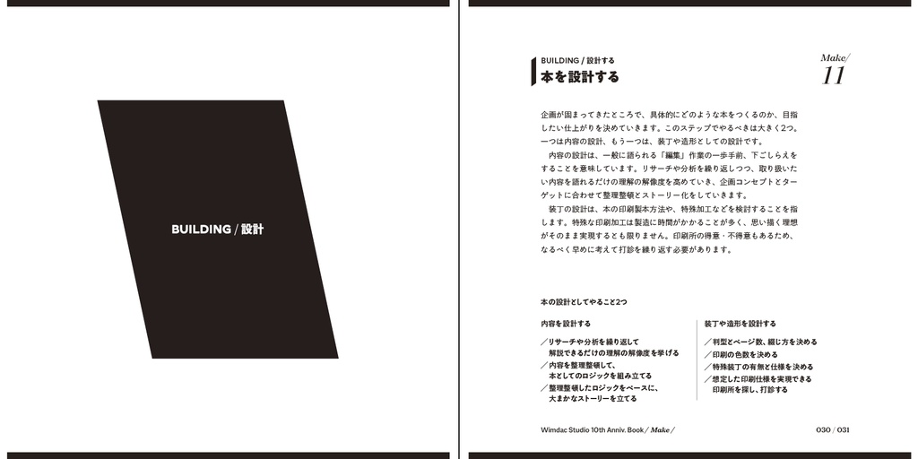 Wimdac Studio 10th Anniv. Book / Make / Made / Making