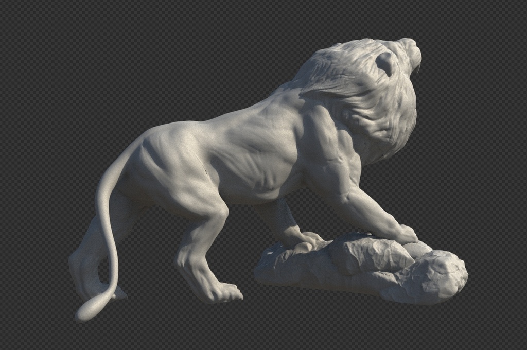 ライオン スカルプトデジタルフィギュア