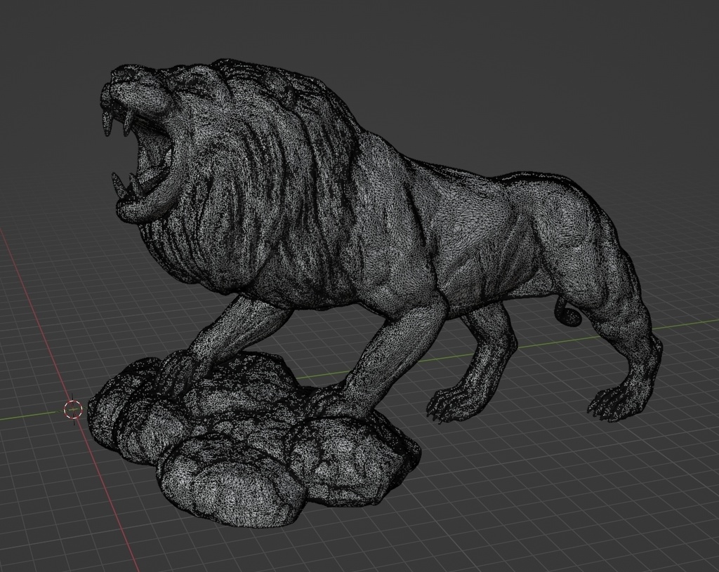 ライオン スカルプトデジタルフィギュア