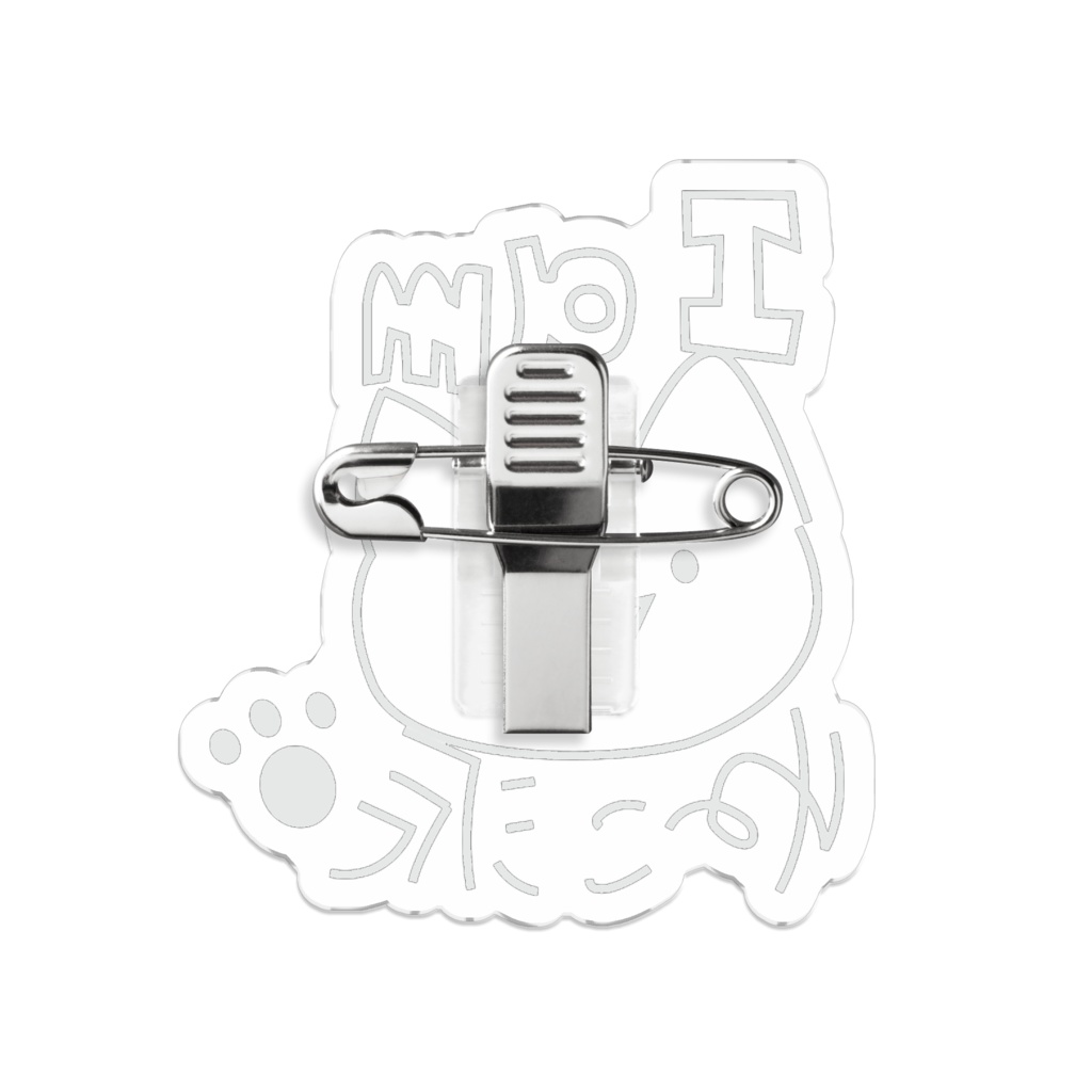 I am ねこ派 アクリルバッチ