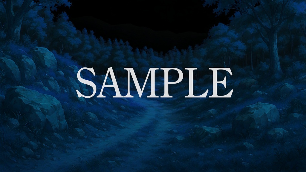 背景素材「新米冒険者の山道」時間帯差分6点込み