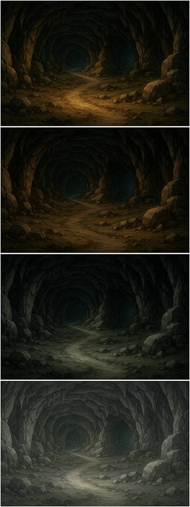 背景素材「はじめての洞窟探検」差分4点込み