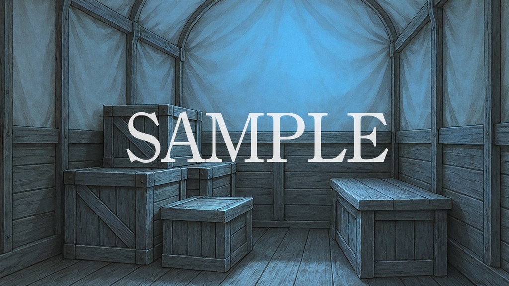 背景素材「荷馬車の中」