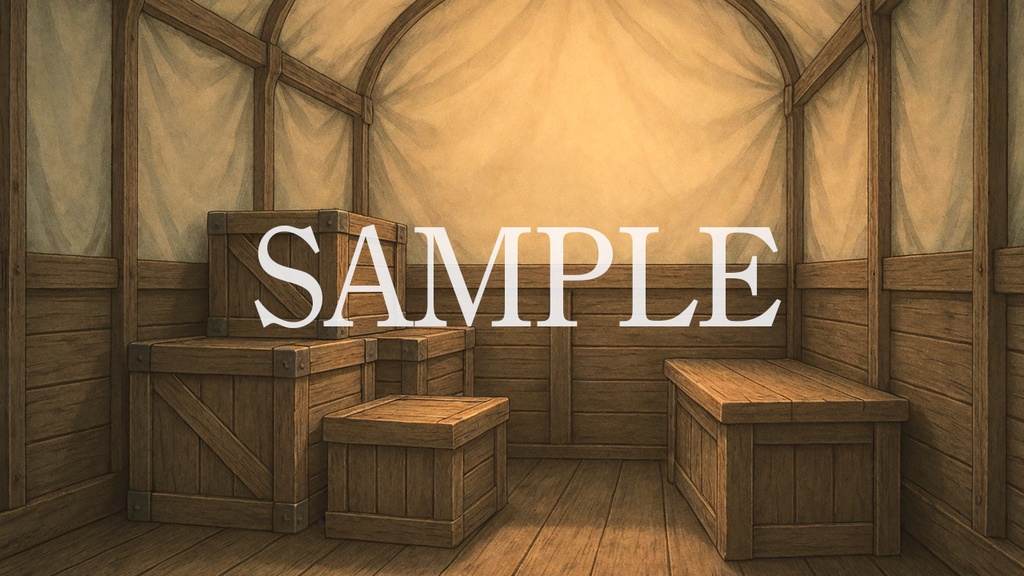 背景素材「荷馬車の中」