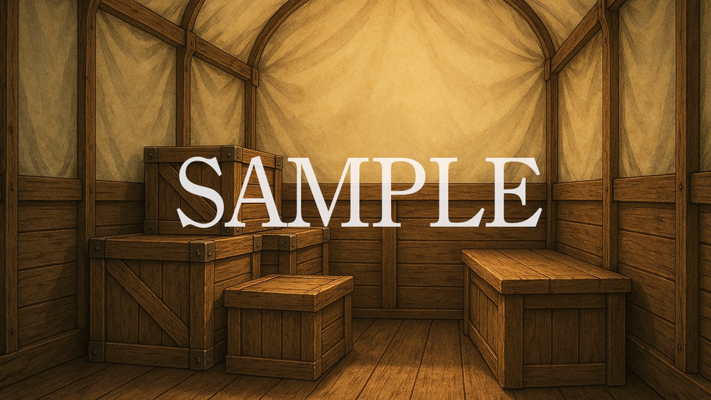 背景素材「荷馬車の中」