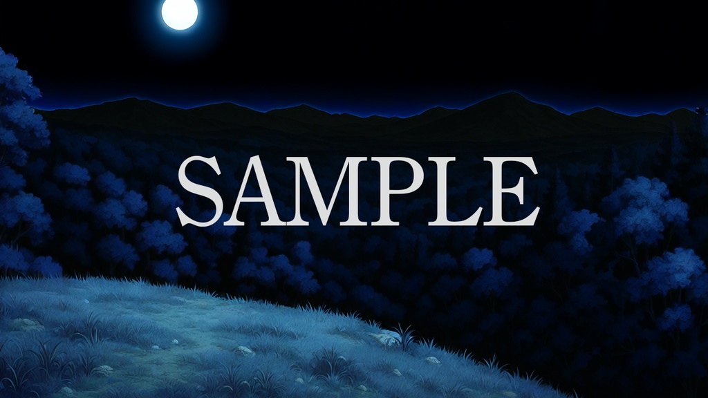 背景素材「丘からの景色」