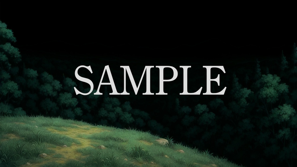 背景素材「丘からの景色」