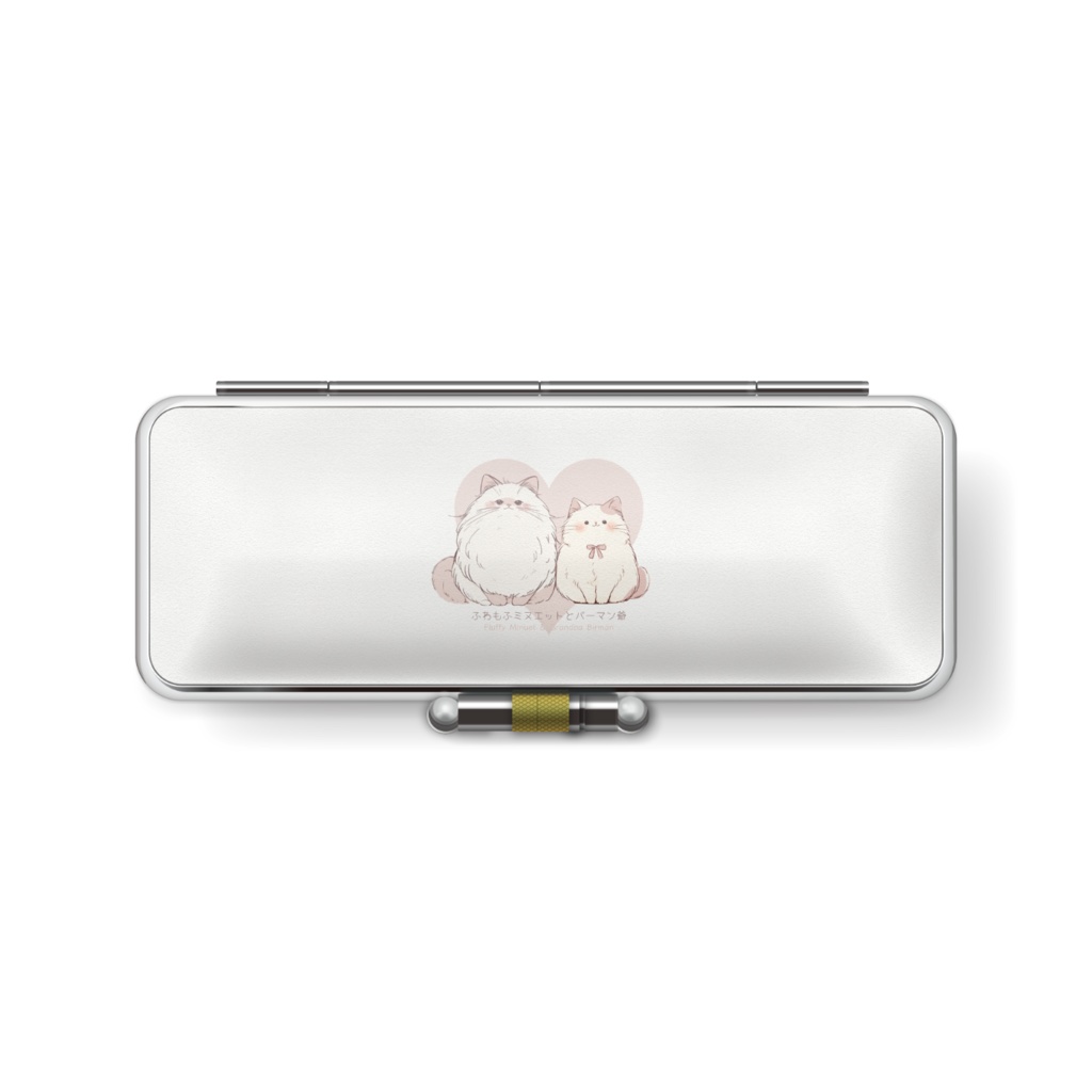 〖ふわもふミヌエットとバーマン爺〗印鑑ケース
