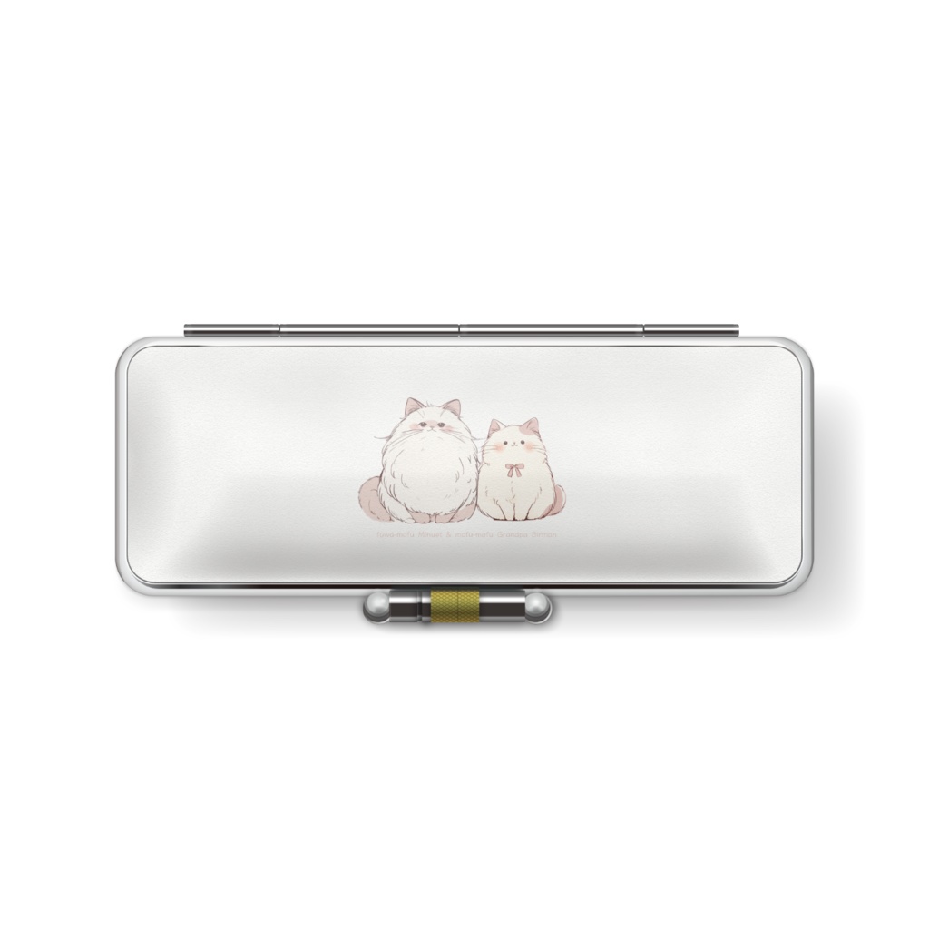 〖ふわもふミヌエットとバーマン爺〗印鑑ケース