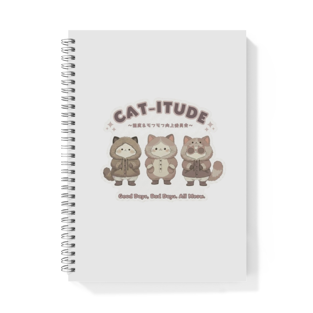 リングノートB5 〖CAT-ITUDE ~猫度&モフモフ向上委員会~〗