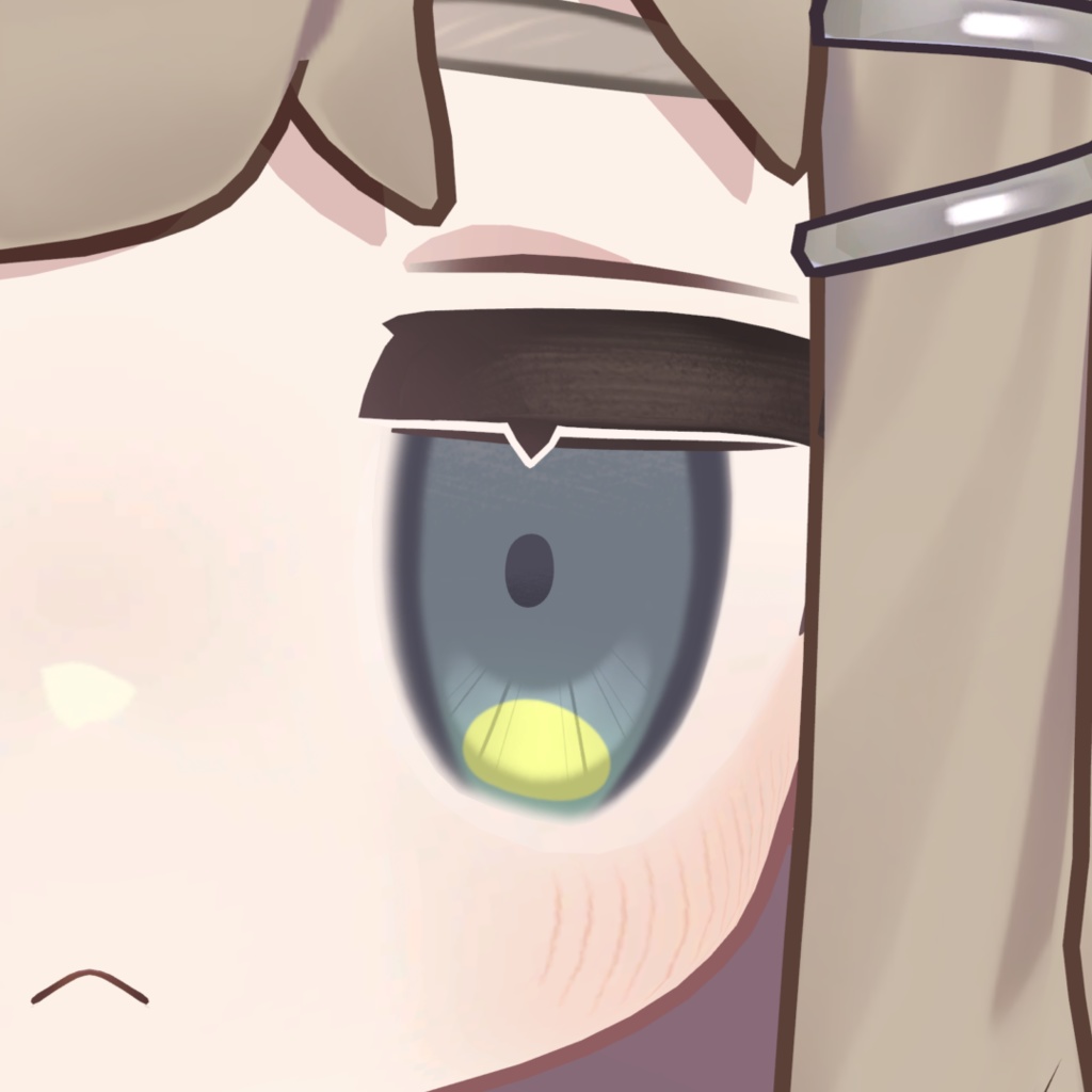 【無料 free】キプフェル Kipfel 専用 下ハイライトマスク (Eye mask)