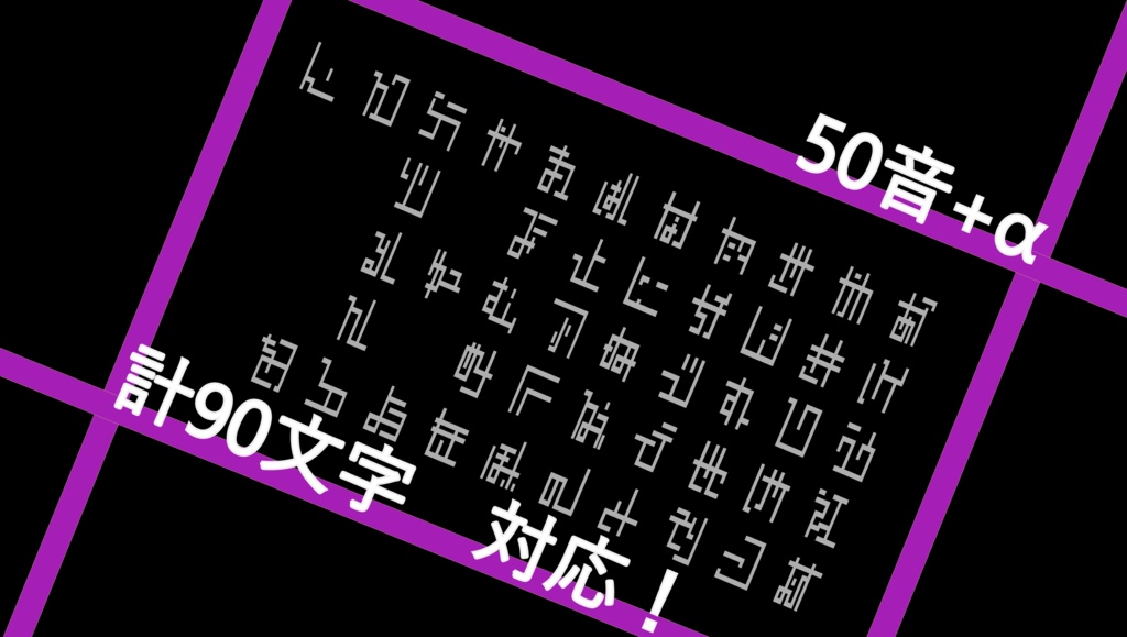 知らないのに読める！？異界文字フォント50音+α