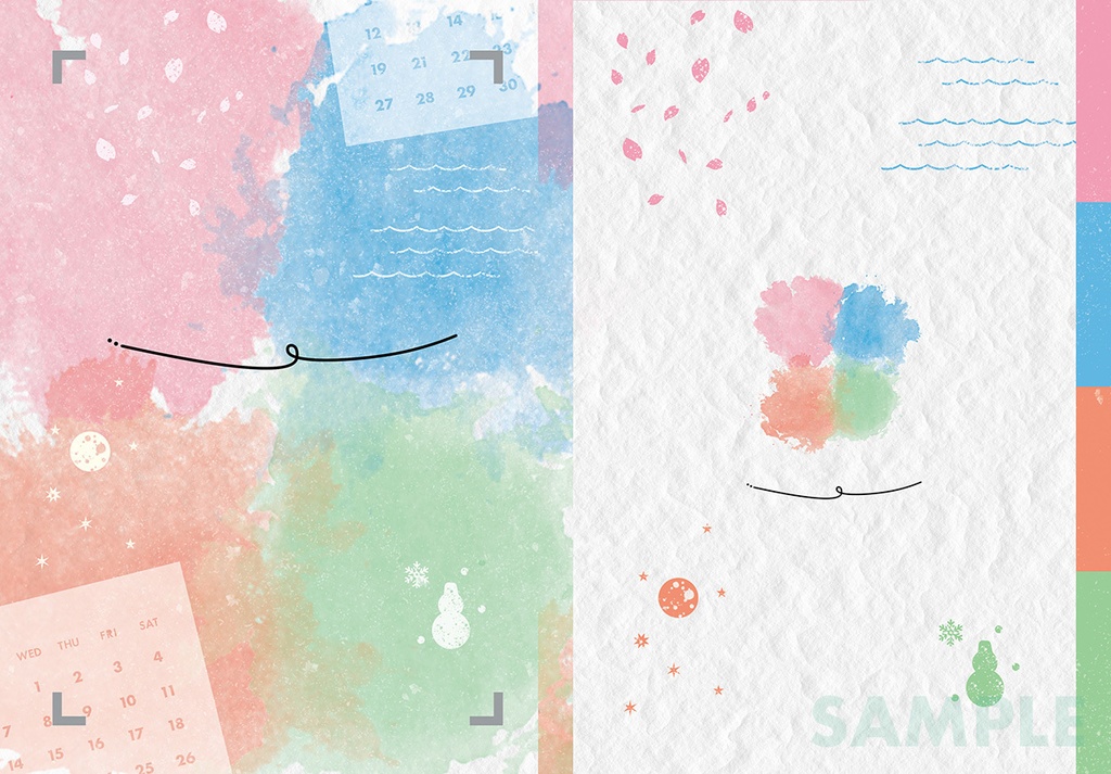 A5同人誌の表紙素材