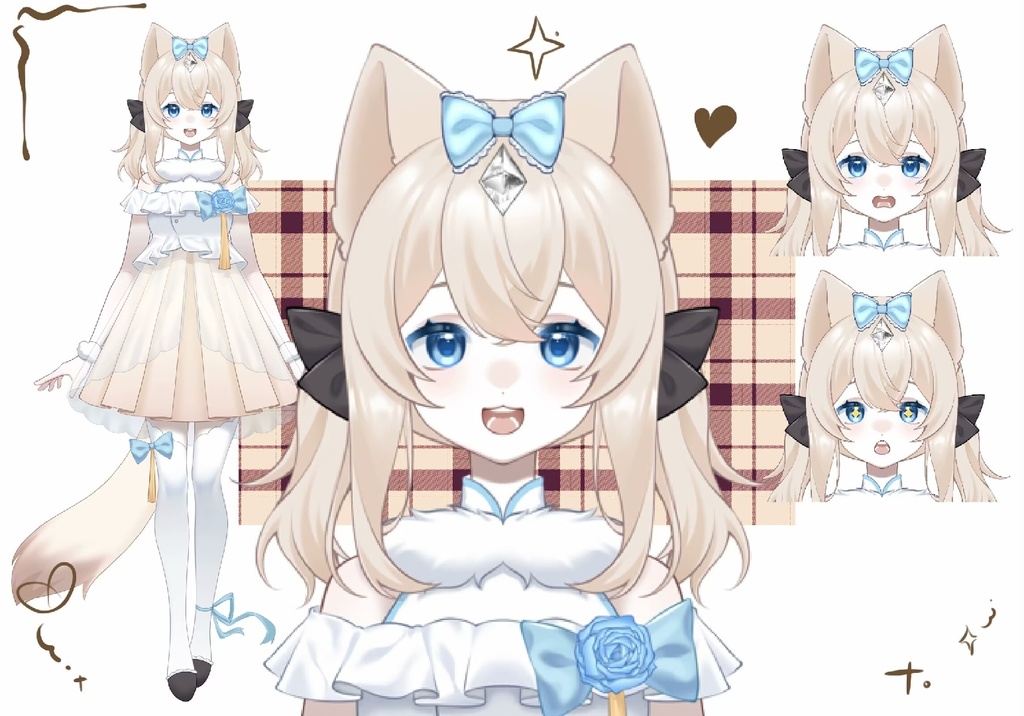 【live2dモデル/live2d model】Kitty (includes bonus materials)