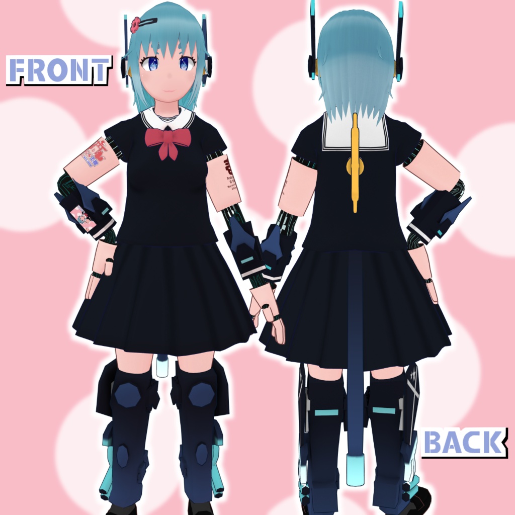 【オリジナル3Dモデル】LAPIS【VRM版有】 - よみこん工房 - 2/7