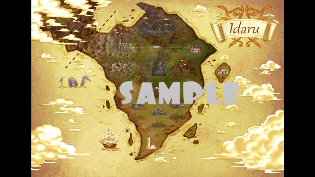 イダル帝国の地図 背景用