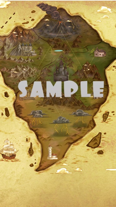 イダル帝国の地図 背景用