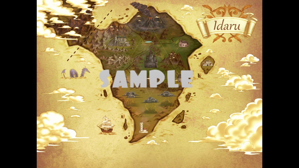 イダル帝国の地図 背景用