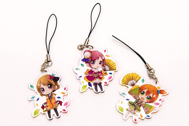ラブライブ! 3個セット!(劇場版衣装)アクリルストラップ