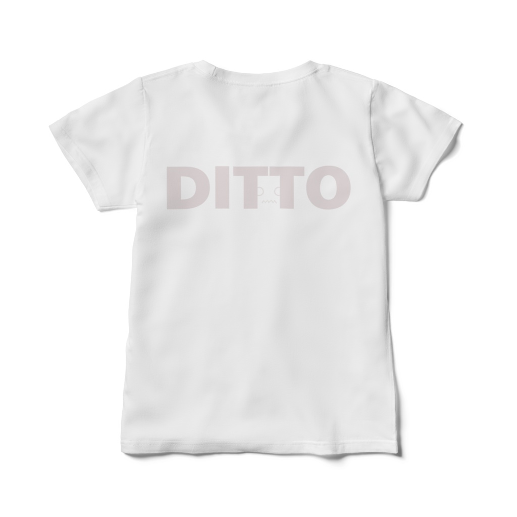 DITTO White Ladies' T-shirt Hearts