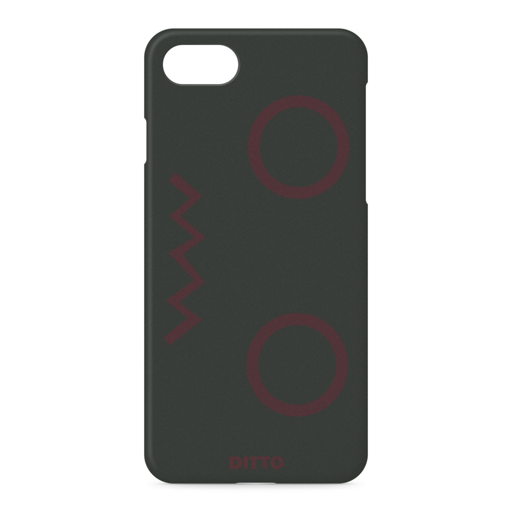 iPhone Case Black/DarkRed