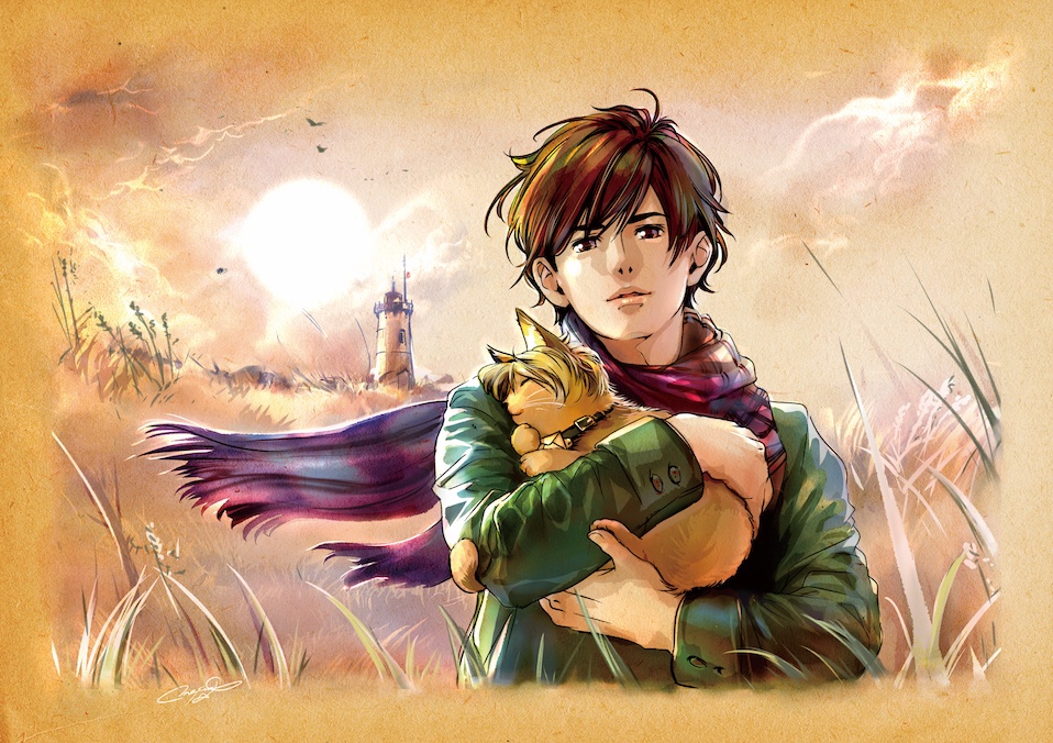 【A4判一枚】イラストカード［ソシテ僕ハ途方ニ暮レル］