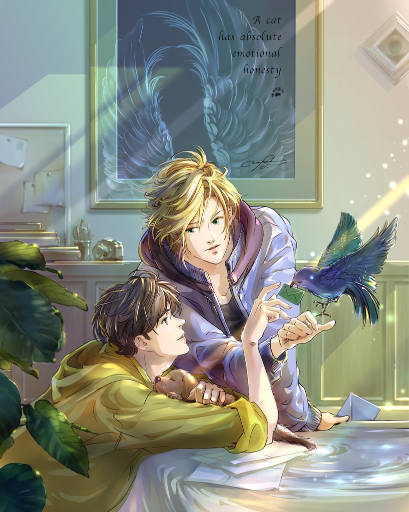 【A4判一枚】イラストカード ［山猫通信］