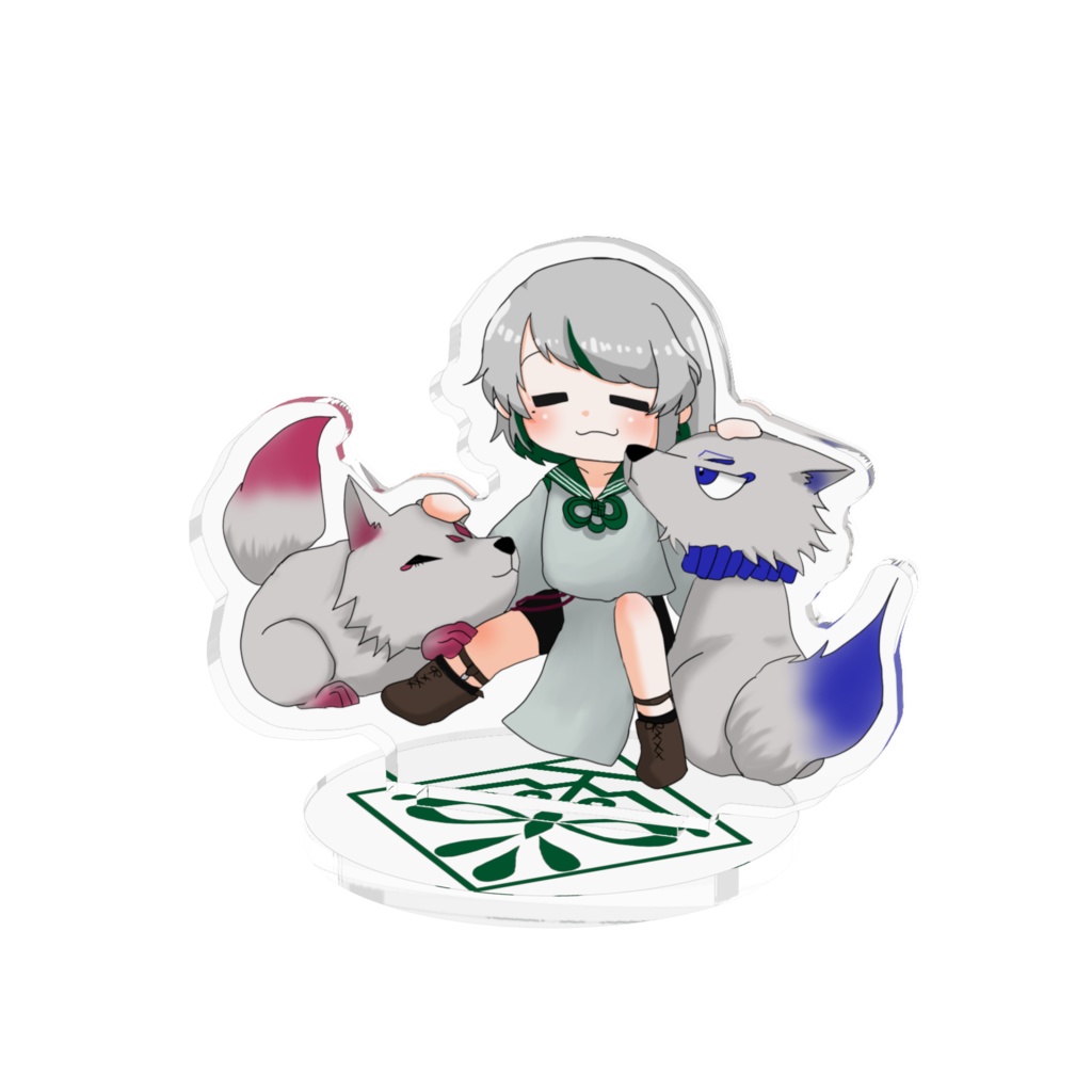 【雫洞1周年記念】アクリルフィギュア~えんむすちゃんと一緒~