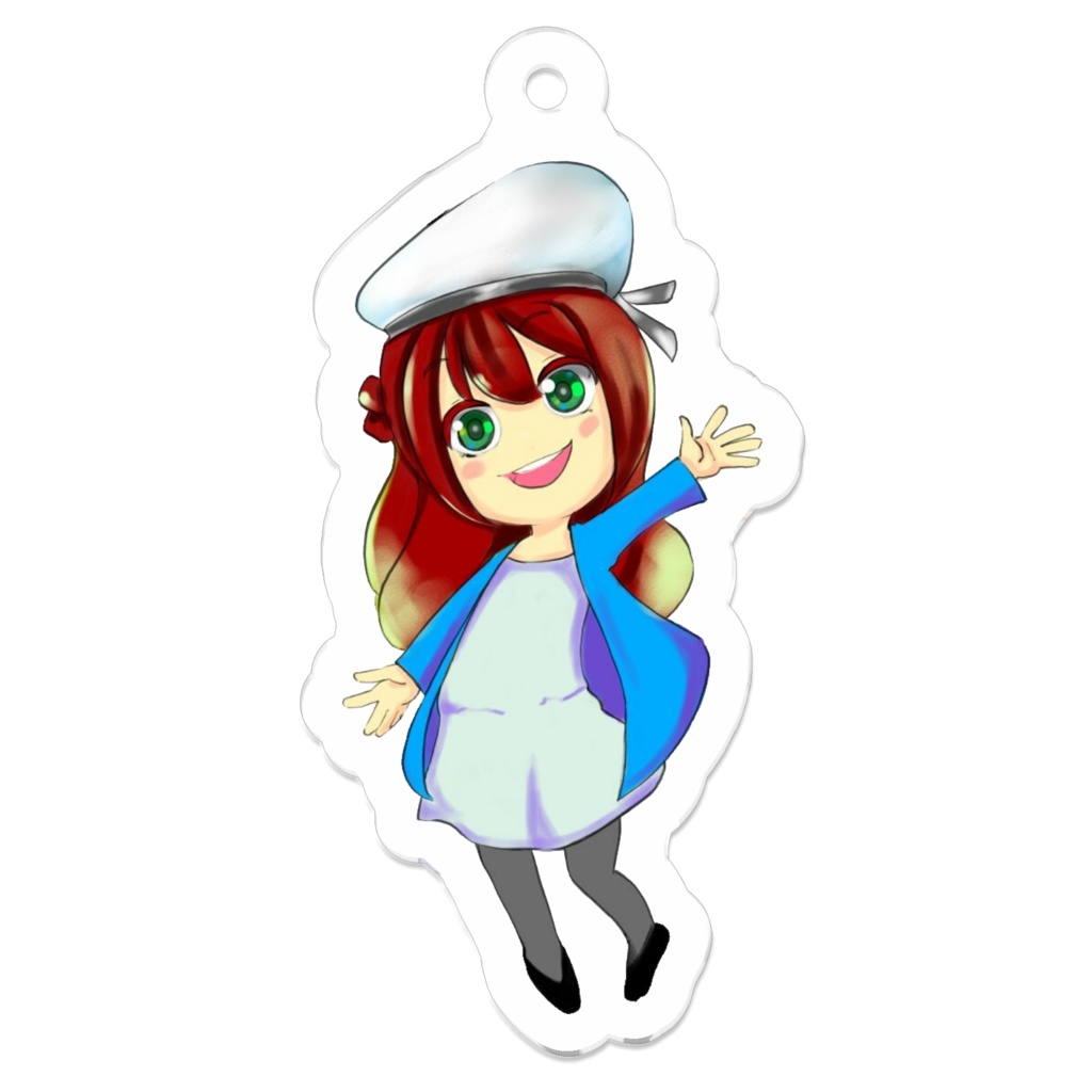 青木林のアクリルキーホルダー（小）