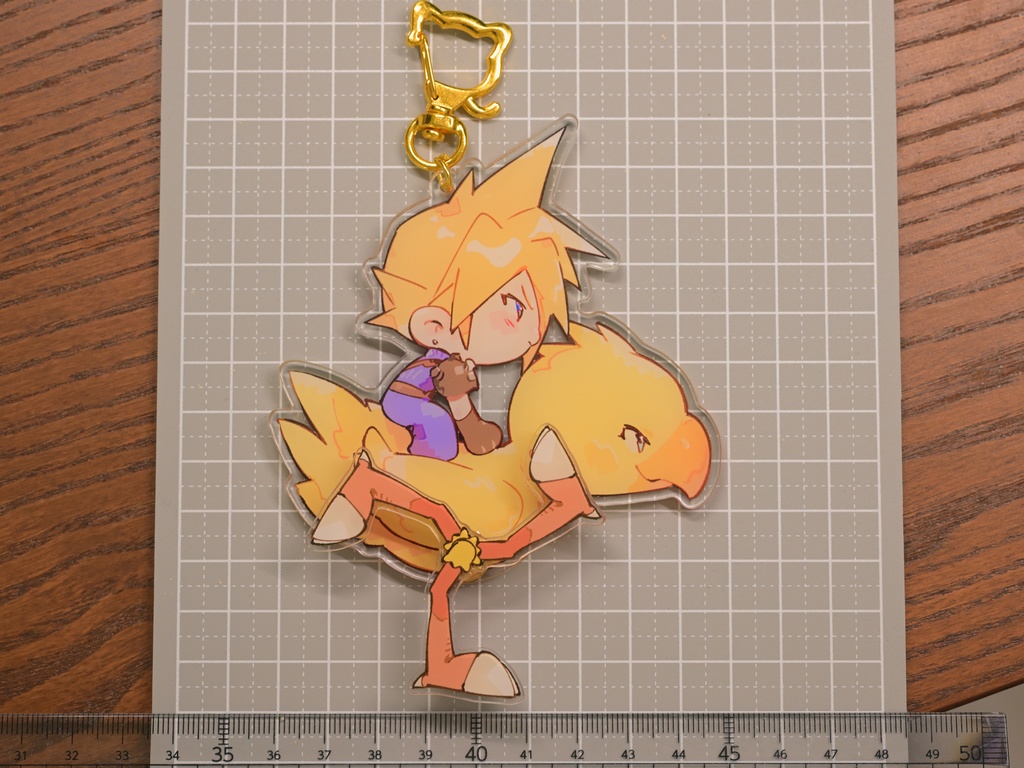 【クラウド】走り出すチョコボアクリルキーホルダー