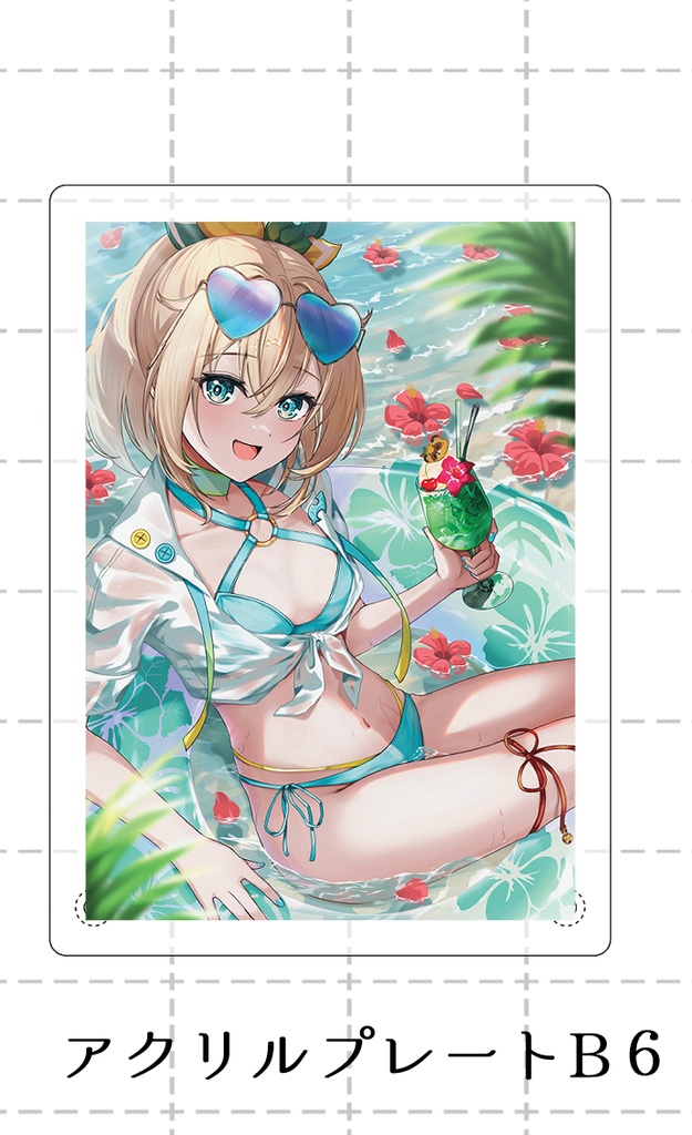 【C104】風真いろは水着アクリルプレート【非公式】