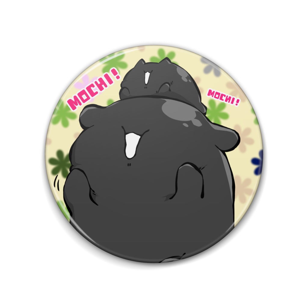 オオコモチ缶バッジ 78mm