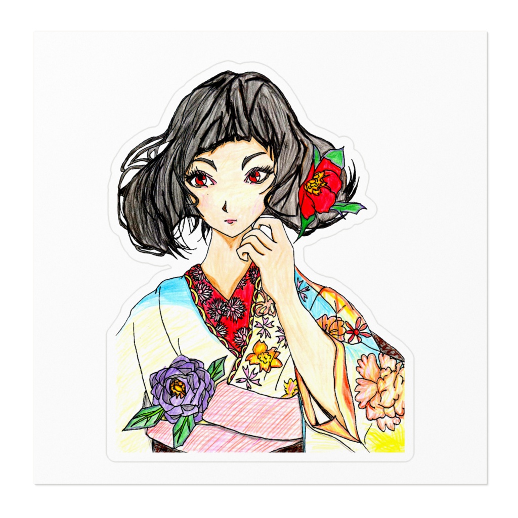 栞鋏 凛声 ステッカー