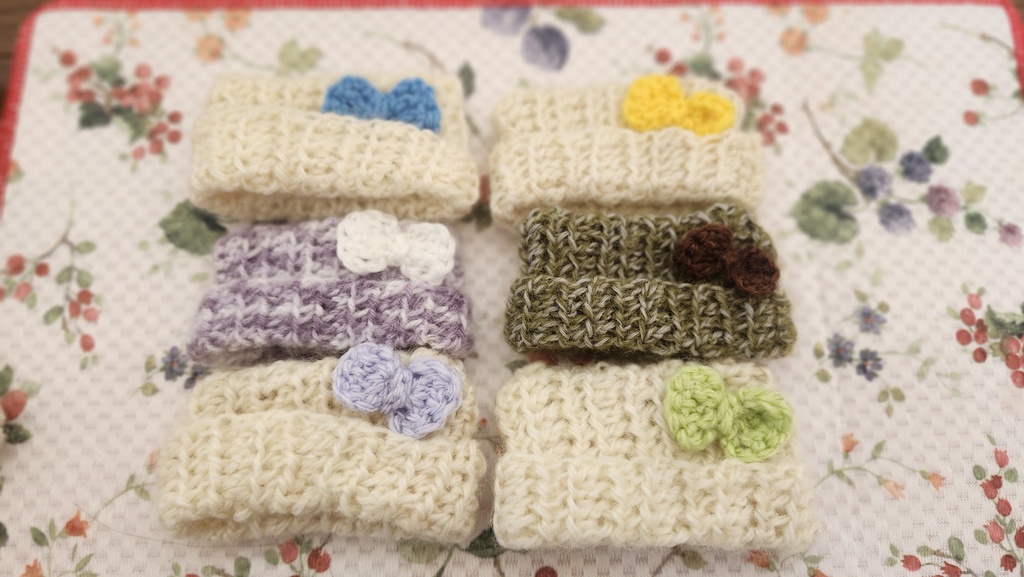 ネコチャンりぼん付ニット帽子