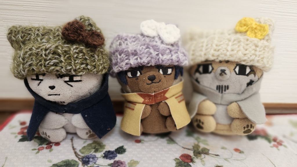 ネコチャンりぼん付ニット帽子