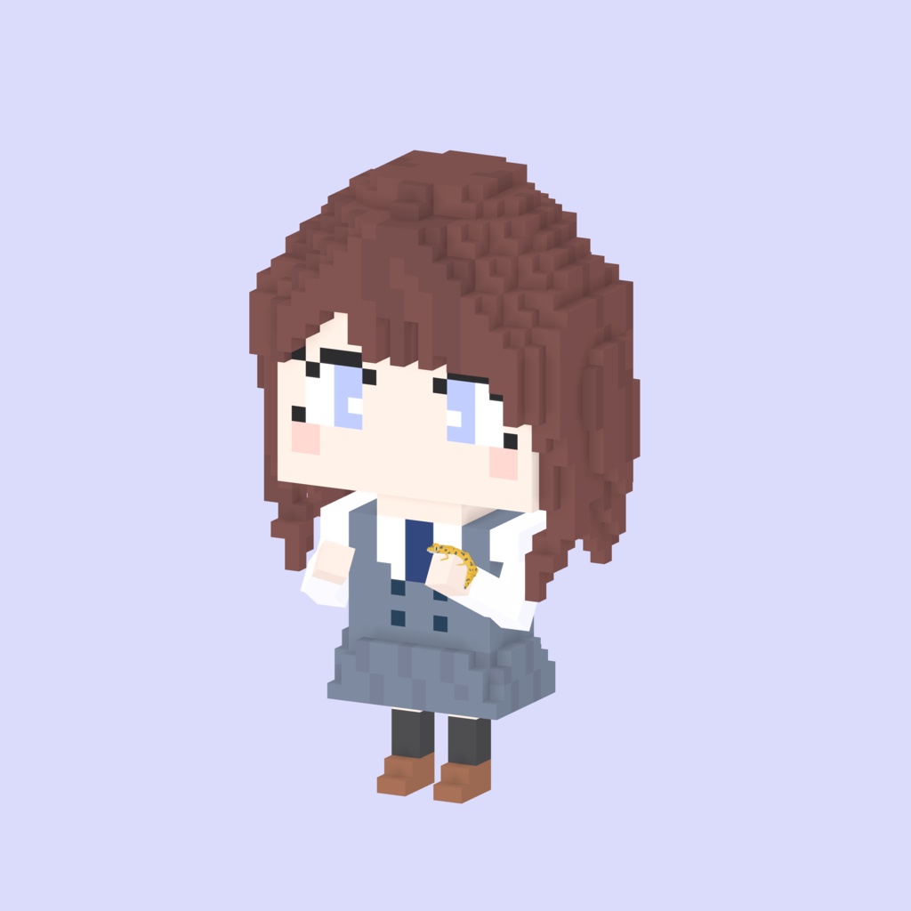 リリサ #01（Fuhua Voxel Fanart）