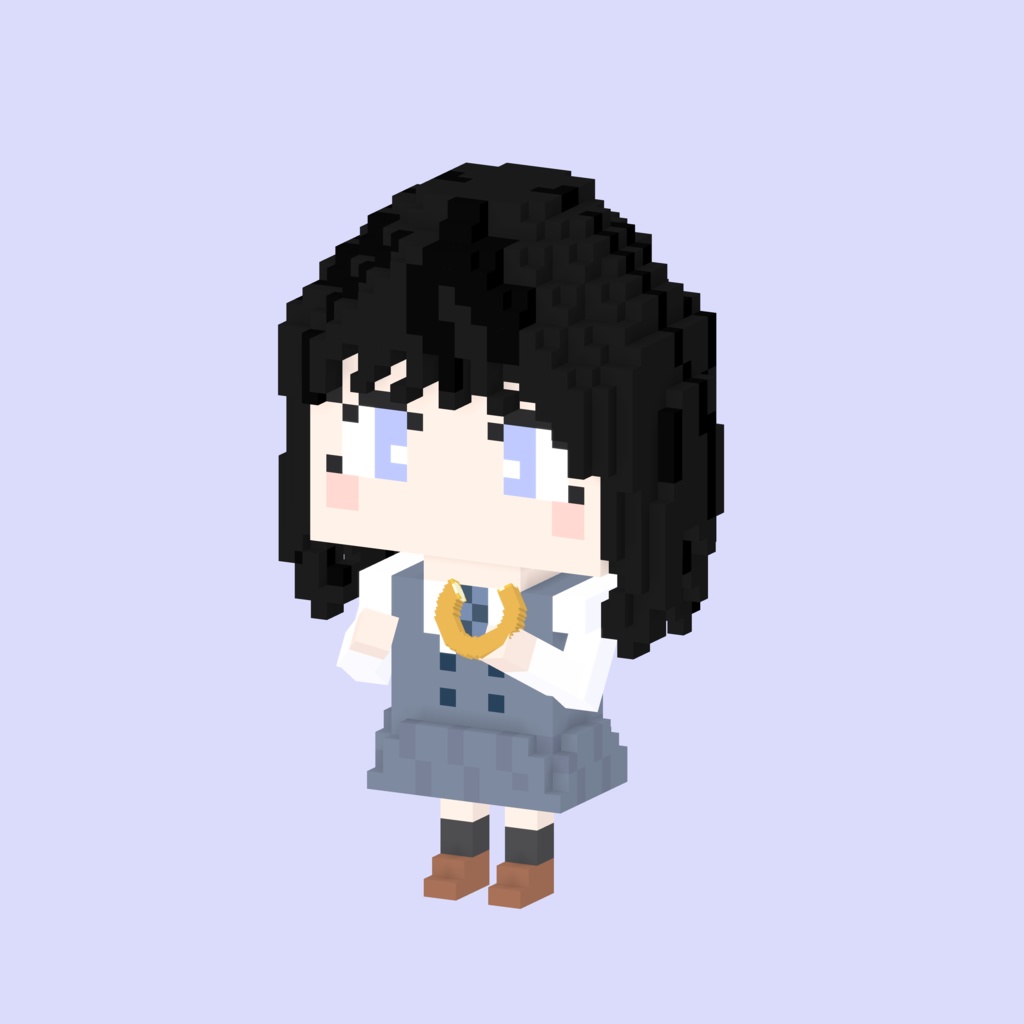 ミユ #01(Fuhua Voxel Fanart)