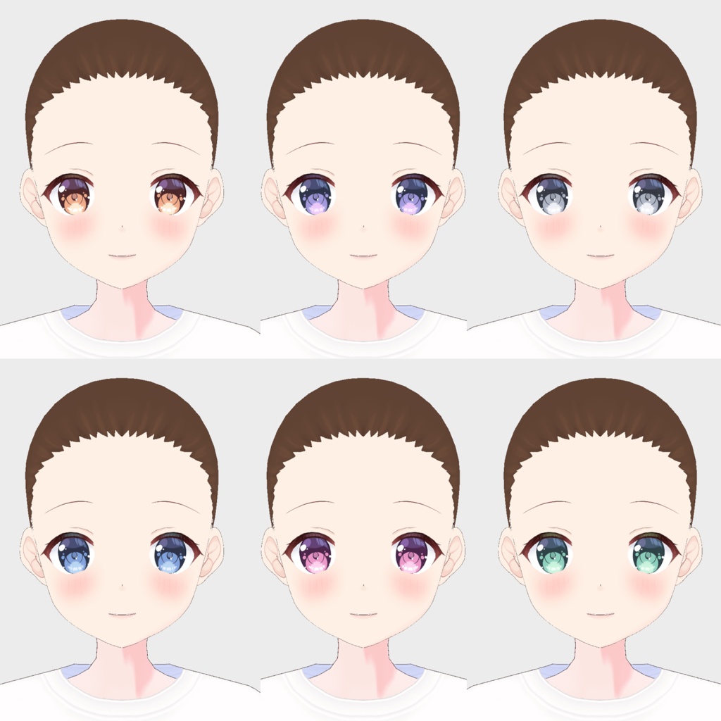 【Vroid正式版】顔テクスチャセット