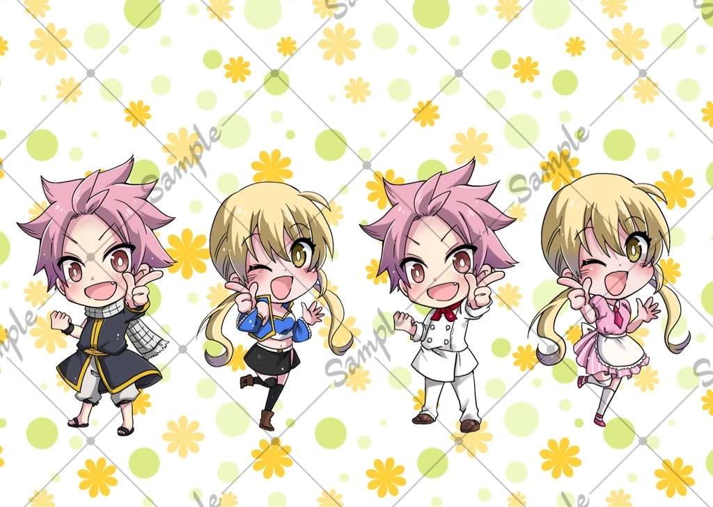 クリアしおりセット(ナツルー)