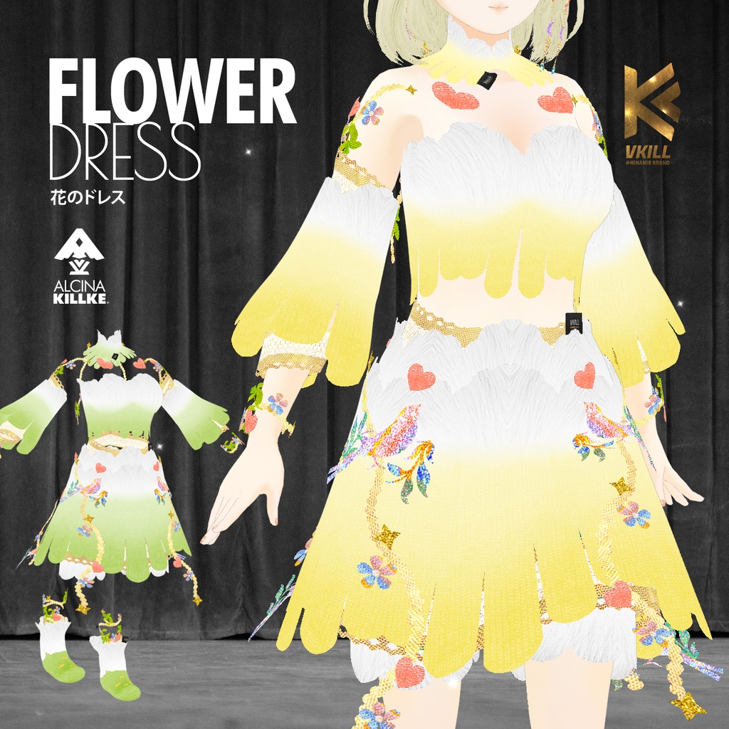VKILL「花の精霊の装い」 / Vroid用衣装