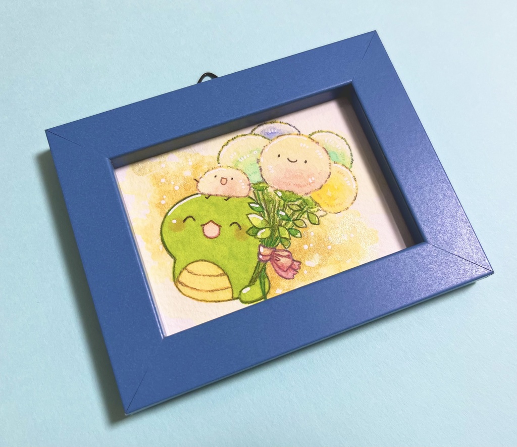 ミニ原画✿わたあめ草