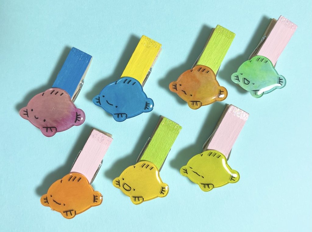 木製クリップ✿ダンゴウオ