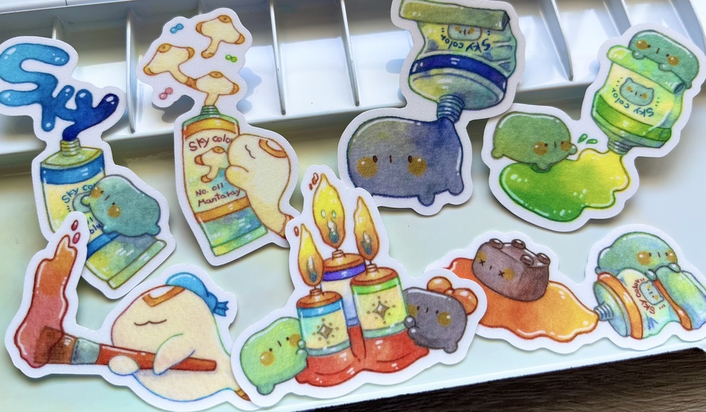 Sky絵具✿ステッカー(全7種)