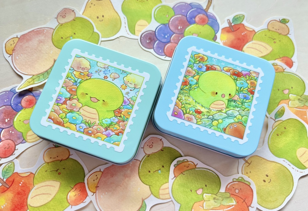 缶入りステッカー✿ふにゅすけ