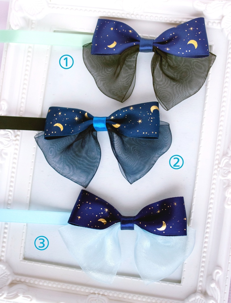 キラキラ夜空のチョーカー(後ろリボン)