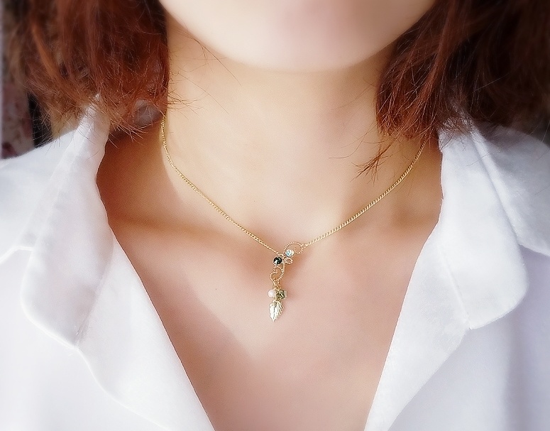 葉雫ネックレス