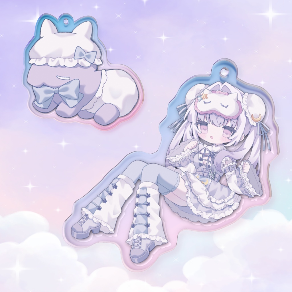 ☆キラキラ☆オーロラ アクリルキホルダー‪☆