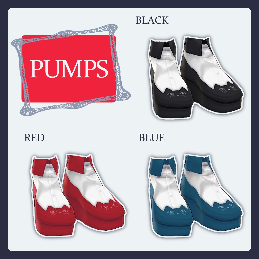 【VRoid】キャットセット3種【テクスチャ】